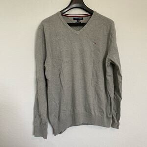 Tommy Hilfiger Premium Cotton‎ Pullover Sweater Gray XL